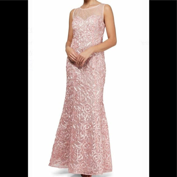 Formal Dress Sizes 8 & 12 Blush Pink Mermaid Prom - Picture 1 of 6